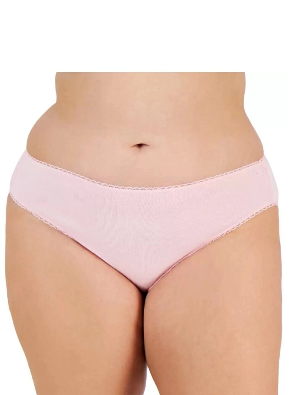 Charter Club Women's Plus Size Cotton Bikini Panty Underwear, Orchid Pink, 3X